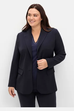 Sheego Longblazer »Langer, taillierter Blazer in taillierter Form, mit Schlitz hinten«