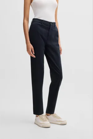 HUGO BOSS Webhose »C_Tachini2-D«, mit Leder-Brandlabel am hinteren Bundabschluss