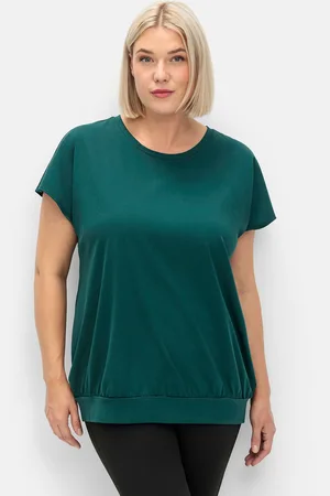 Sheego Funktionsshirt »Sportshirt atmungsaktiv und mit Cut-out im Rücken«