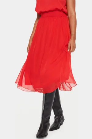 Saint Tropez Midirock »CoralSZ Skirt«, aus Chiffon