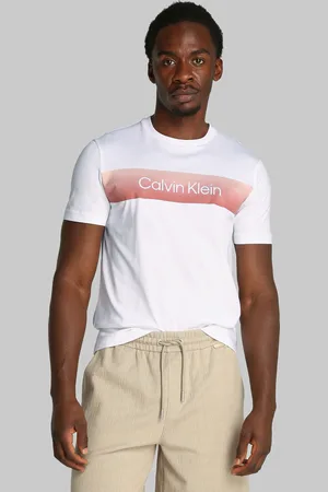 Calvin Klein T-Shirt »LINEAR OMBRE CHEST LOGO T-SHIRT«, mit Ombré-Logo-Druck