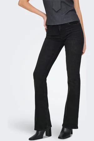 ONLY Bootcut-Jeans »ONLBLUSH RHINESTONE MID FLARE DNM TAI«