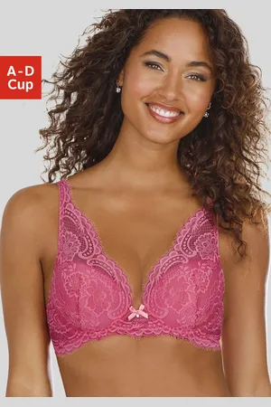 Lascana Schalen-BH »Valentina«, mit floraler Spitze im High-Apex Look, Dessous