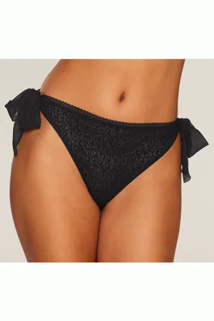 vivance collection String »Anna«, aus leicht transparentem Mesh im angesagten Leo-Look, sexy Dessous