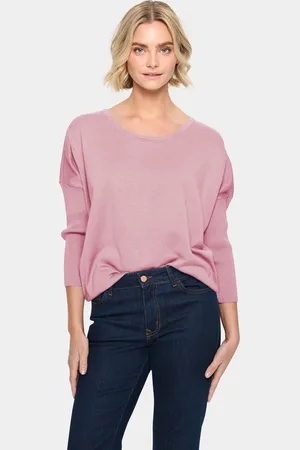 Saint Tropez Rundhalspullover »A2561, MilaSZ R-Neck«