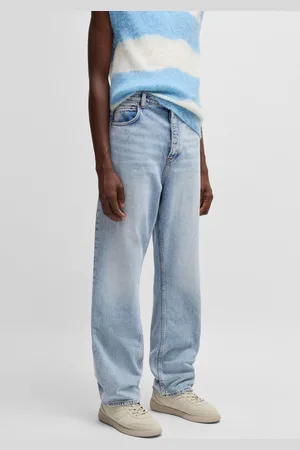 Hugo Blue Loose-fit-Jeans »Nate«, in heller Waschung