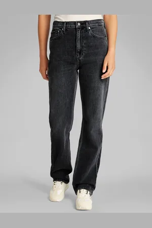 Calvin Klein Straight-Jeans »HIGH RISE STRAIGHT«, in schwarzer Waschung