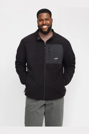 JACK & JONES Fleecejacke »JJTHEO FLEECE JACKET PLS«, ohne Kapuze