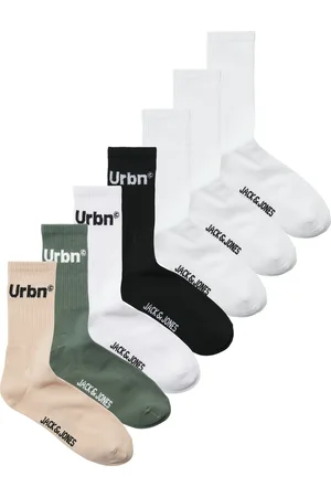 JACK & JONES Freizeitsocken »JACURBN TENNIS SOCKS 7 PACK SN«, (Packung, 7 Paar), mit Schriftzug