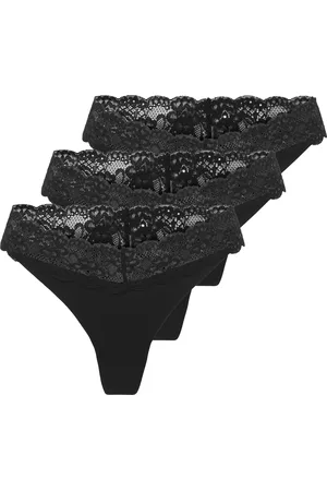 ONLY Tanga »ONLCHLOE LACE S.S THONG 3-PACK ACC«, (Packung, 3 St.)