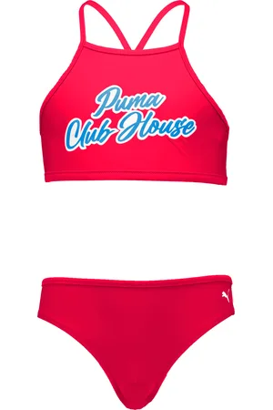 PUMA Bandeau-Bikini, (2 St.), mit Hingucker-Slogan