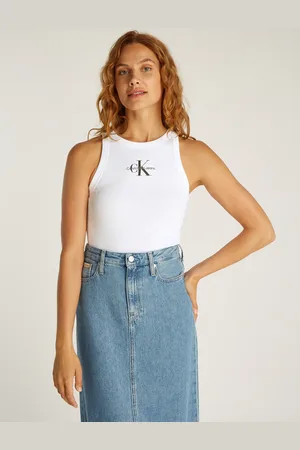 Calvin Klein Tanktop »MONOLOGO RIB TANK TOP«, mit Logostickerei