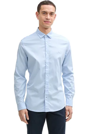 TOM TAILOR Langarmhemd, mit Logo Stickerei