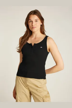 Tommy Hilfiger Tanktop »TJW SLIM BUTTON TANK«, mit Knopf