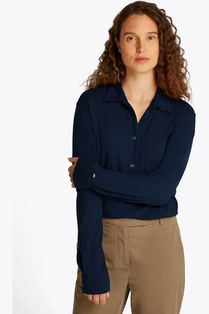 Tommy Hilfiger Klassische Bluse »CASUAL BTN DOWN SHIRT LS«, mit Metalllabel