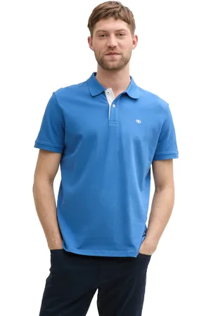 TOM TAILOR Poloshirt, mit farblich hervorgehobener Knopfleiste