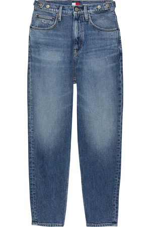 Tommy Hilfiger Mom-Jeans »High waist - Mom-Jeans Tapered«, mit Logo-Stickereien, in knöchelfreier Länge