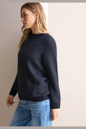 CECIL Stehkragenpullover, mit Struktur
