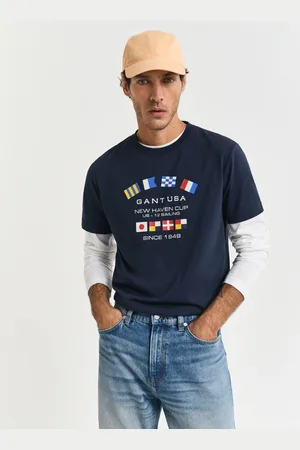 GANT Rundhalsshirt »GRAPHIC SS T-SHIRT«, mit einem einzigartigen saisonalen -Grafikprint auf der Brust