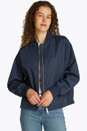 Tommy Hilfiger Bomberjacke »CASUAL NYLON BOMBER JACKET«, mit Markenlabel, in Unifarbe