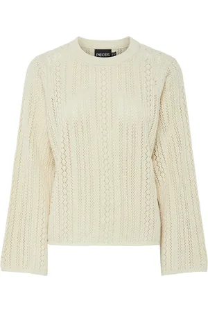 Pieces® Rundhalspullover »PCNUKA LS O-NECK KNIT NOOS BC«