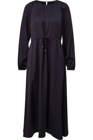 Comma, Maxikleid, Langarm, mit Bindeband