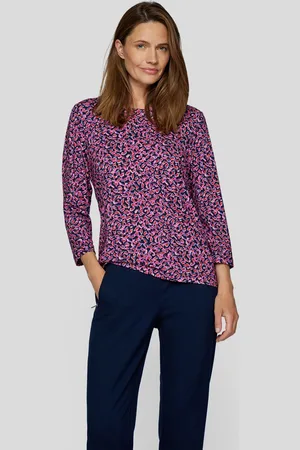 Rabe 3/4-Arm-Shirt, mit grafischem Muster