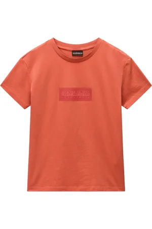 Napapijri Kurzarmshirt »S-BOX LOGO SS W 1 A69 LANGOUSTINO A69«, Mit Rundhalsausschnitt