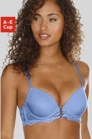 Lascana Push-up-BH »Eleonora«, mit feiner Schnürung in Satin-Optik und Bänderdetail, sexy Dessous