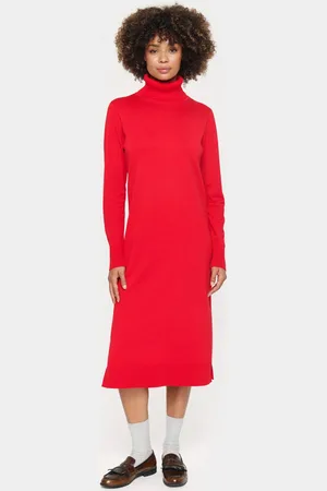 Saint Tropez Strickkleid »MilaSZ Roll Neck Long Dress«