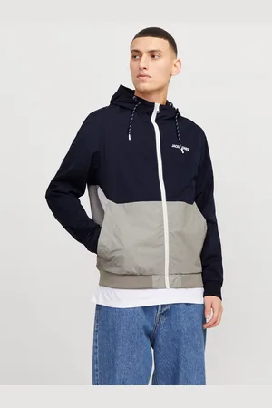 JACK & JONES Blouson »JJERUSH HOOD BOMBER NOOS«, mit Kapuze, mit Logo Schriftzug