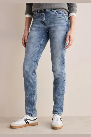 CECIL Slim-fit-Jeans »Style Scarlett«, in leichter Moonwashed-Optik