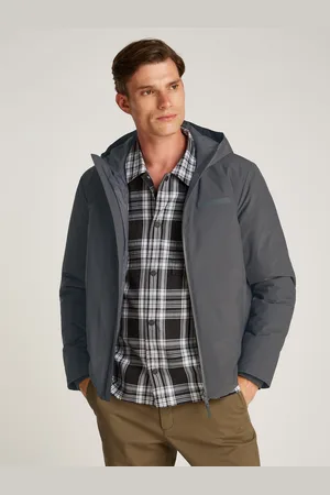 Calvin Klein Outdoorjacke »TECHNICAL NON-QUILT JACKET HOOD«, mit Kapuze, mit Logoprint