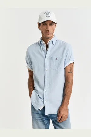 GANT Langarmhemd »REG COTTON LINEN SHIRT«
