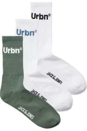 JACK & JONES Freizeitsocken »JACURBN TENNIS SOCKS 3 PACK SN«, (Packung, 3 Paar), mit Schriftzug