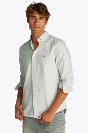 Tommy Hilfiger Langarmhemd »TJM SLIM STRIPE OXFORD SHIRT EXT«, Mit Button-Down-Kragen