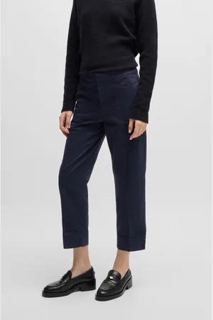 HUGO BOSS Chinohose »C_Teresita1-D«, mit Schlitz am Saum