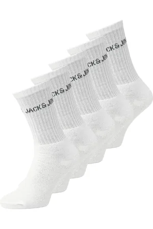 JACK & JONES Tennissocken »JACREGEN TENNIS SOCK 5 PACK NOOS«, (Packung, 5 Paar), mit Stretchanteil