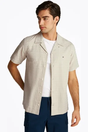 Tommy Hilfiger Kurzarmhemd »COTTON LINEN DOBBY SS RF SHIRT«