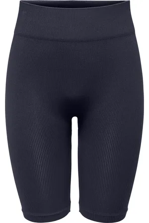 ONLY Trainingsshorts »ONPJAIA LIFE HW RIB CIR LONG SHORTS«, in feiner Rippstruktur mit recyceltem Nylon