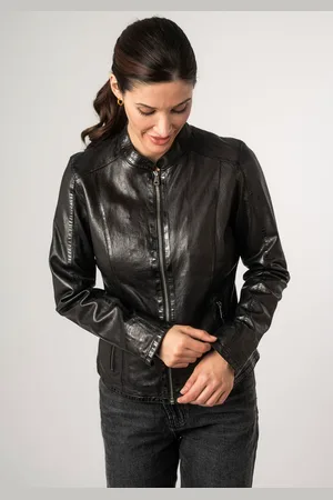 Mauritius Lederjacke »MWAndriana«, mit Stehkragen