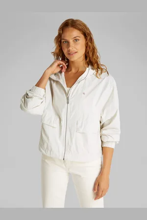 Calvin Klein Windbreaker »COTTON NYLON WINDBREAKER JACKET«, mit Kapuze, mit Logodruck