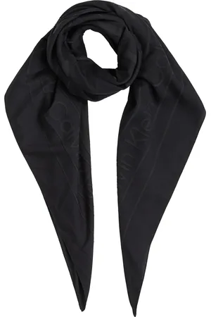 Calvin Klein Schal »BURNOUT LARGE MONOGRAM SCARF«, mit Burnout-Logomuster