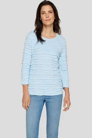 Rabe Langarmshirt, mit Strukturmuster