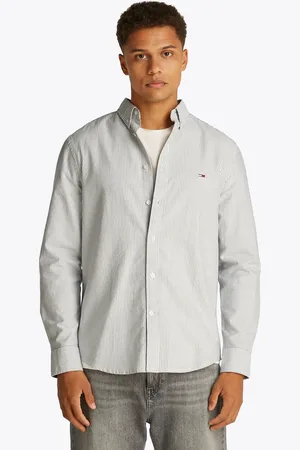 Tommy Hilfiger Langarmhemd »TJM SLIM STRIPE OXFORD SHIRT EXT«, Mit Button-Down-Kragen