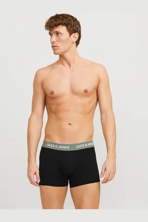 JACK & JONES Trunk »JACAXEL SOLID TRUNKS 3 PACK SN«, (3 St.), mit Logo Schriftzug