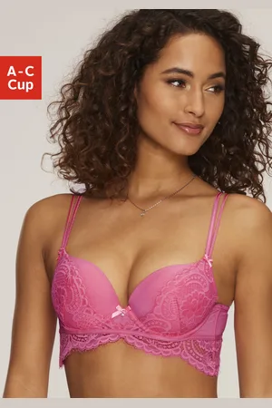 Lascana Push-up-BH »Valentina«, mit extravaganten Spitzendetails, Dessous