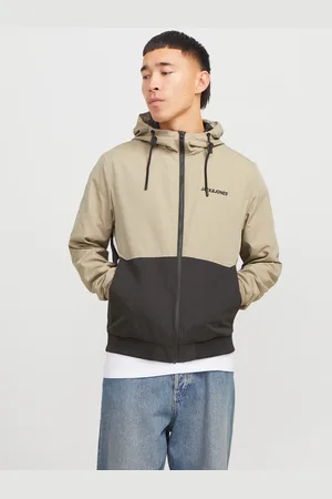 JACK & JONES Blouson »JJERUSH HOOD BOMBER NOOS«, mit Kapuze, mit Logo Schriftzug
