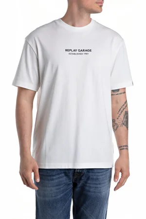 Replay T-Shirt, mit großem Backprint