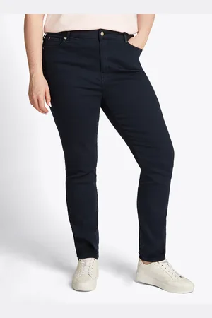 Tommy Hilfiger Skinny-fit-Jeans »CRV HARLEM U SKINNY HW CLR«, in Großen Größen, Tommy Jeans Logo-Badge, stoned wash Optik